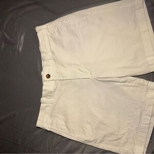 J. Crew White Khaki Shorts with 7” Inseam